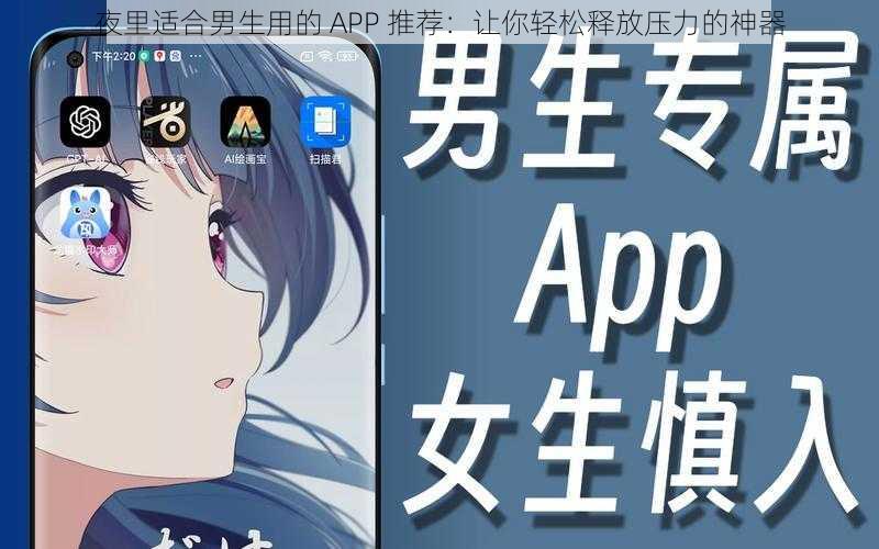 夜里适合男生用的 APP 推荐：让你轻松释放压力的神器