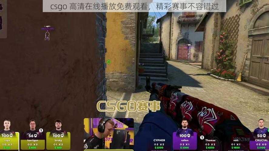 csgo 高清在线播放免费观看，精彩赛事不容错过