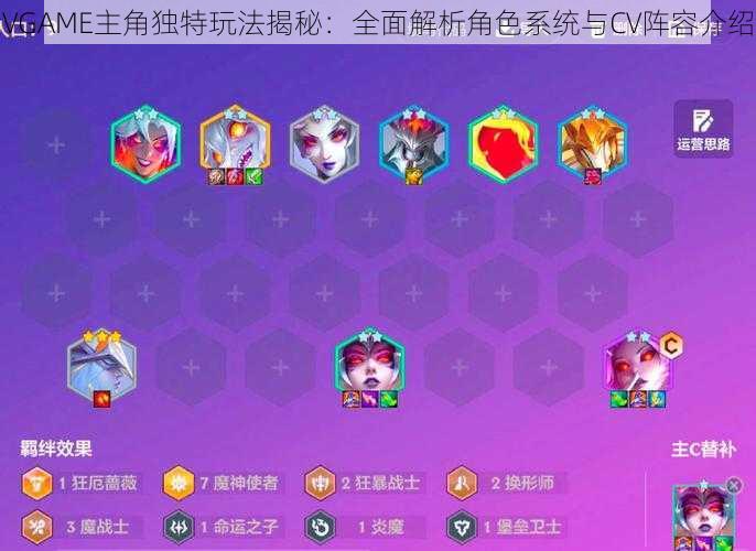 VGAME主角独特玩法揭秘：全面解析角色系统与CV阵容介绍