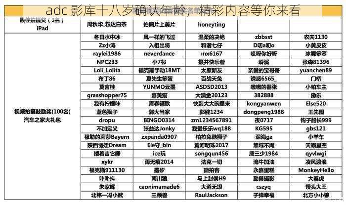 adc 影库十八岁确认年龄，精彩内容等你来看